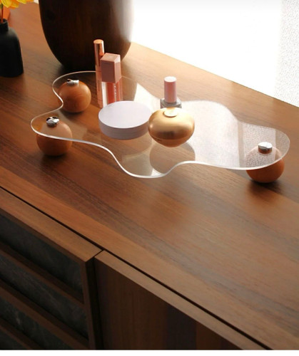 سینی شیشه ای دفرمه